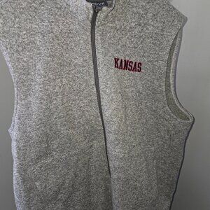 2x University of Kansas Knitted Vest